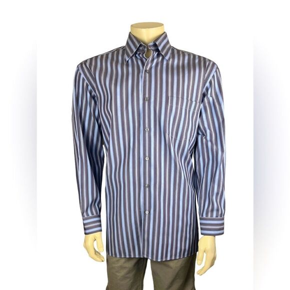 Ermenegildo Zegna L/S Casual Button Down Size XL Like New Condition 100% Cotton - Picture 1 of 10